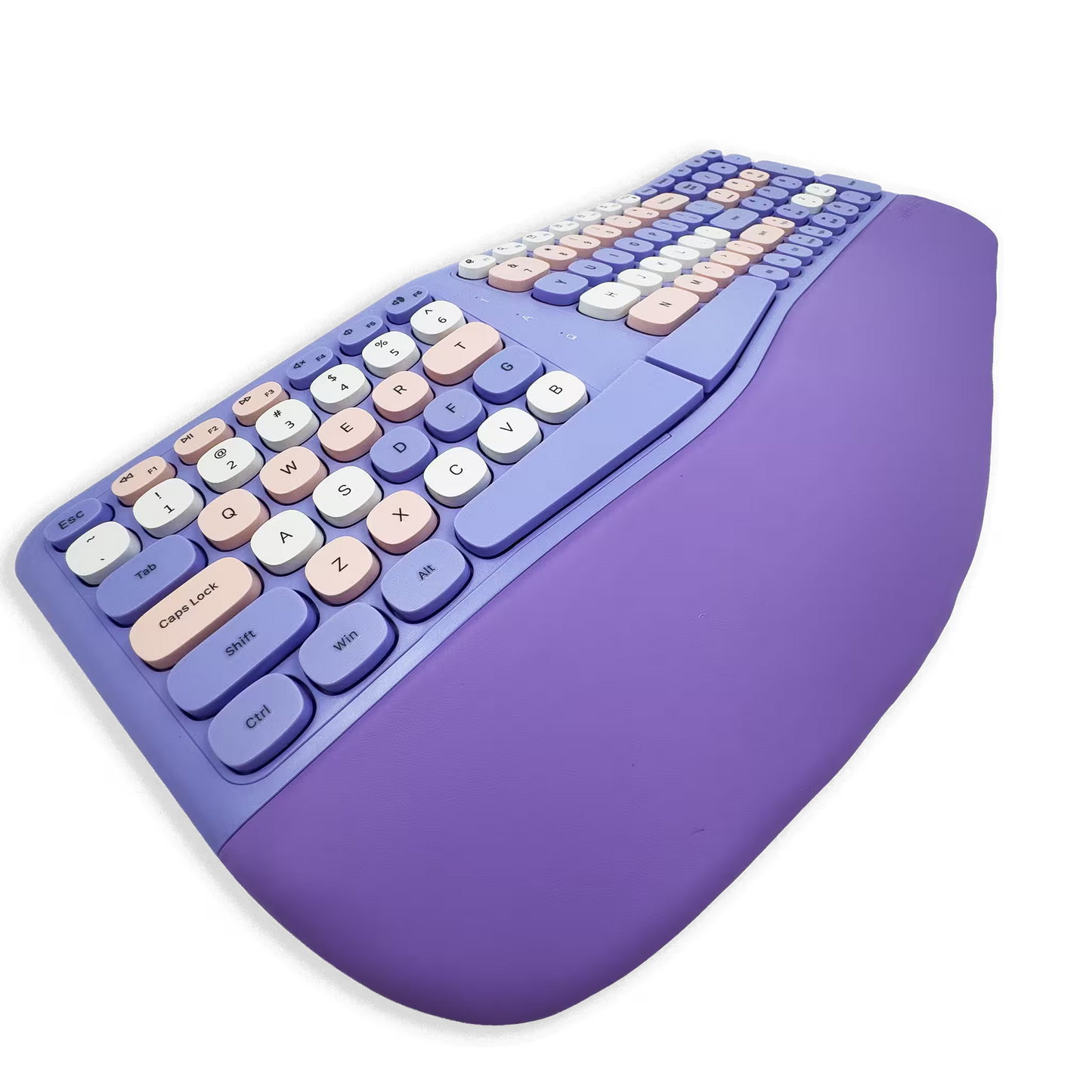 Teclado y Mouse Inalámbrico Ergonómico | Kit Mofii Retro Violeta