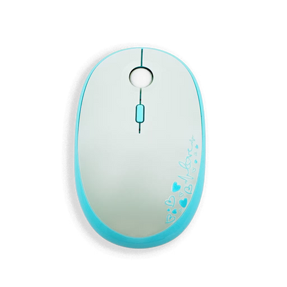 COMBO TECLADO Y MOUSE SILENCIOSO | MOFII LOVELY AZUL