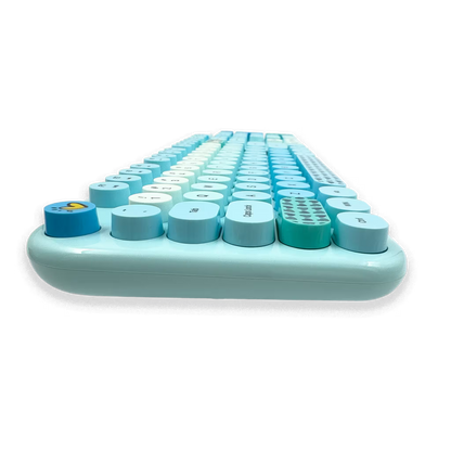 COMBO TECLADO Y MOUSE SILENCIOSO | MOFII LOVELY AZUL