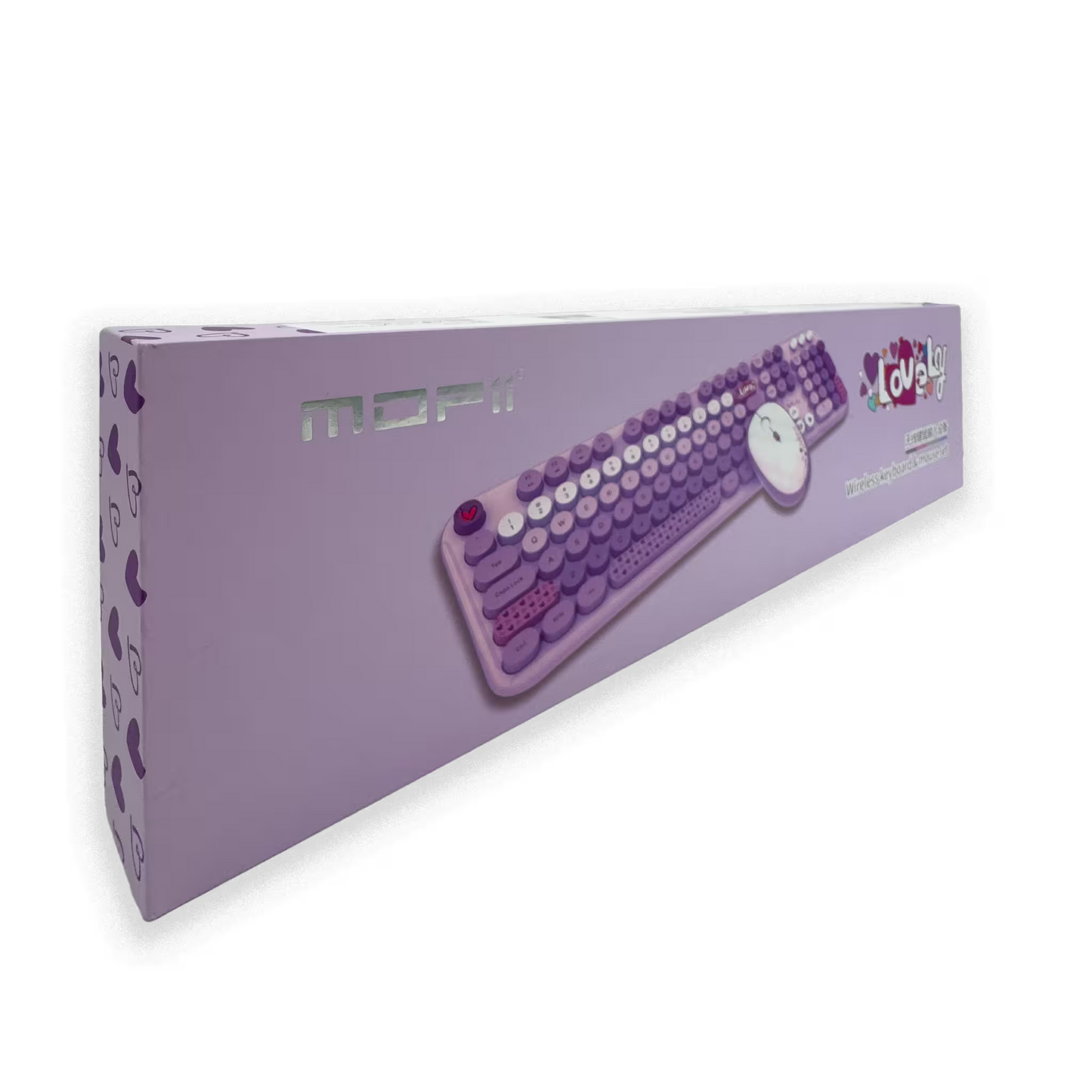 COMBO TECLADO Y MOUSE SILENCIOSO | MOFII LOVELY MORADO