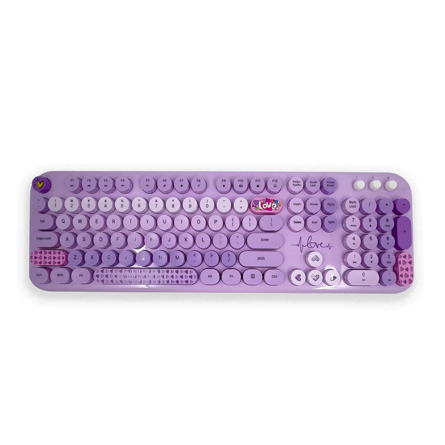 COMBO TECLADO Y MOUSE SILENCIOSO | MOFII LOVELY MORADO