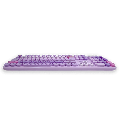 COMBO TECLADO Y MOUSE SILENCIOSO | MOFII LOVELY MORADO
