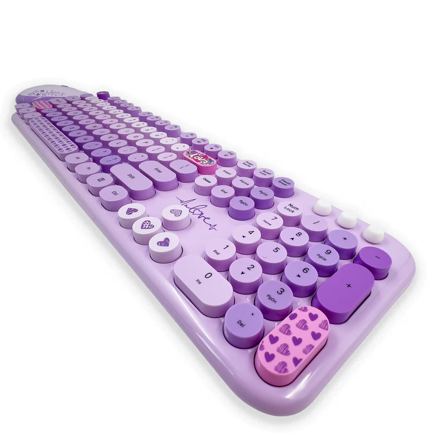 COMBO TECLADO Y MOUSE SILENCIOSO | MOFII LOVELY MORADO