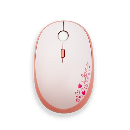 COMBO TECLADO Y MOUSE SILENCIOSO | MOFII LOVELY ROSADO