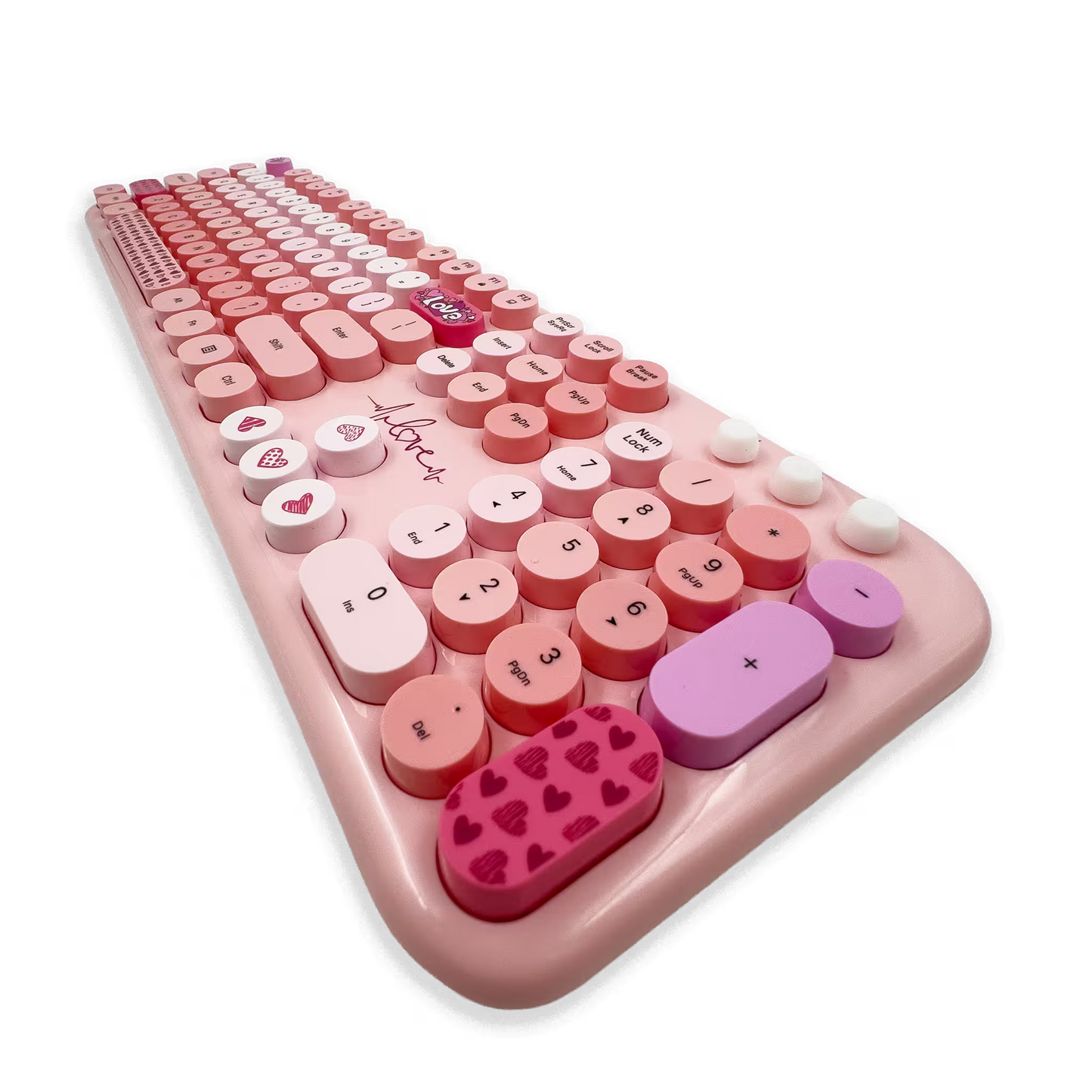COMBO TECLADO Y MOUSE SILENCIOSO | MOFII LOVELY ROSADO