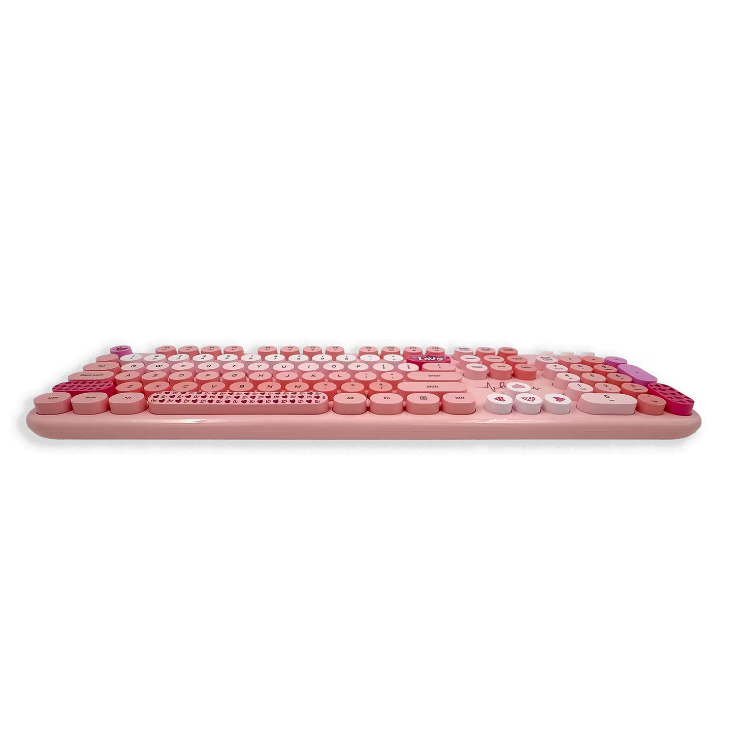 COMBO TECLADO Y MOUSE SILENCIOSO | MOFII LOVELY ROSADO