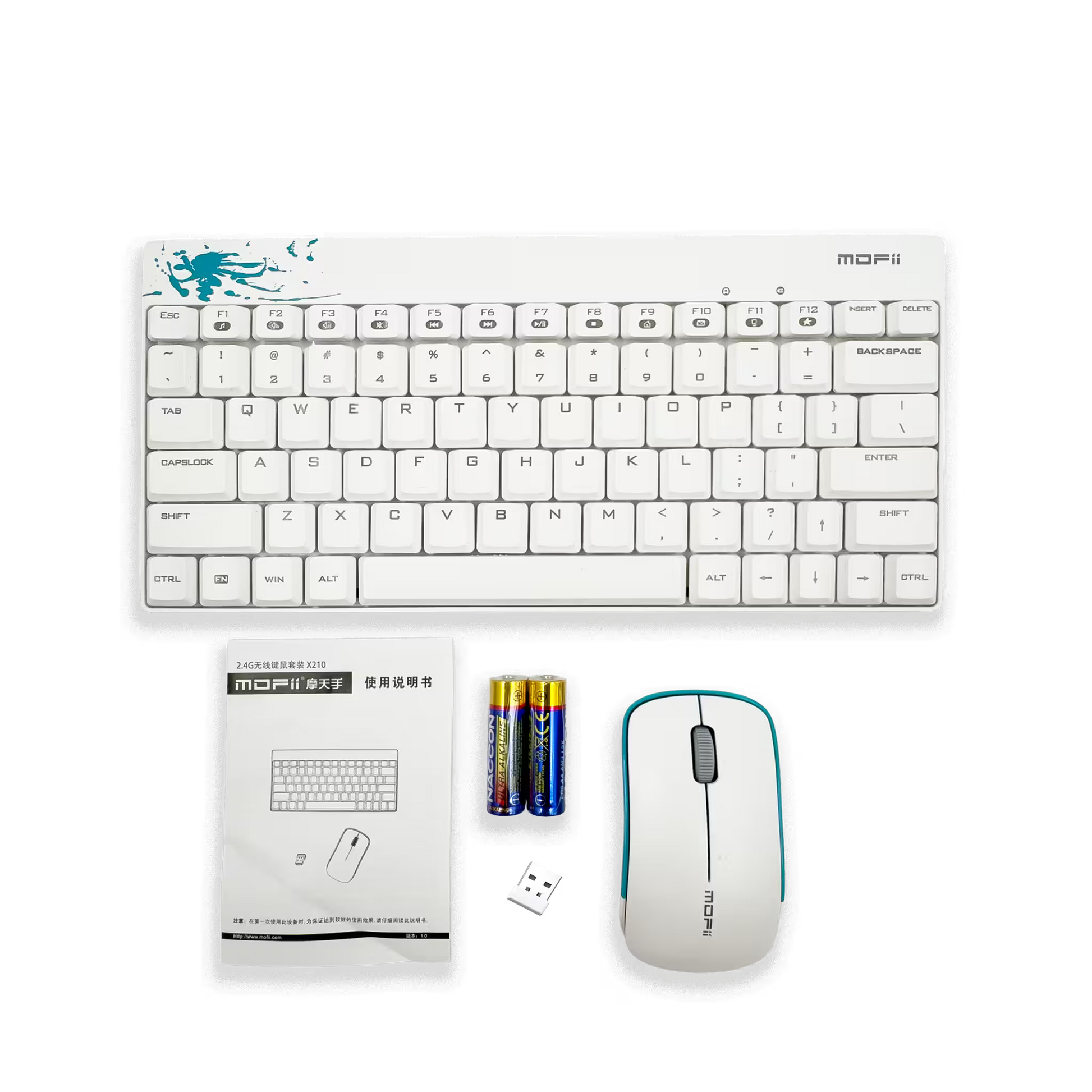 Combo MOFII X210 — Teclado Compacto 79 Teclas + Mouse Ina... - vista 12 combo teclado mouse