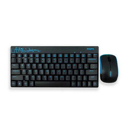 MOFII X210 | Combo Teclado Compacto 79 Teclas + Mouse Inalámbrico 2.4G | NEGRO