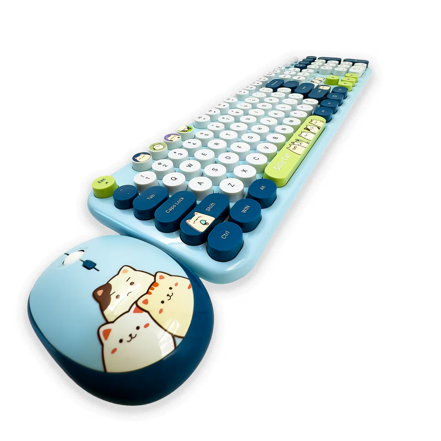 COMBO TECLADO Y MOUSE SILENCIOSO | MOFII SILLY CAT