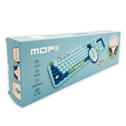 COMBO TECLADO Y MOUSE SILENCIOSO | MOFII SILLY CAT