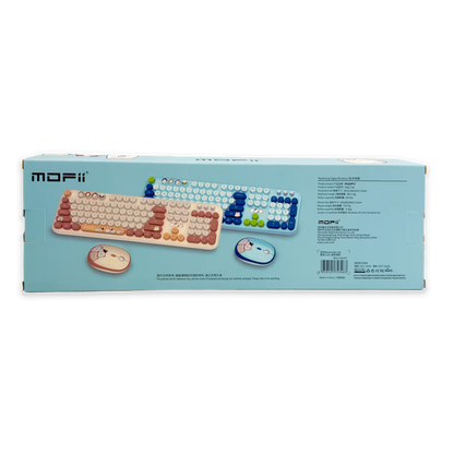 COMBO TECLADO Y MOUSE SILENCIOSO | MOFII SILLY CAT