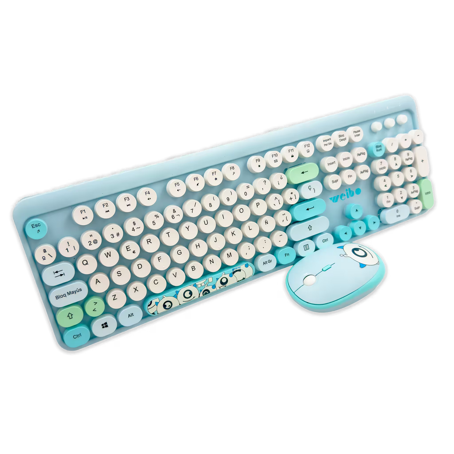 COMBO TECLADO Y MOUSE WEIBO WB-216 | AZUL