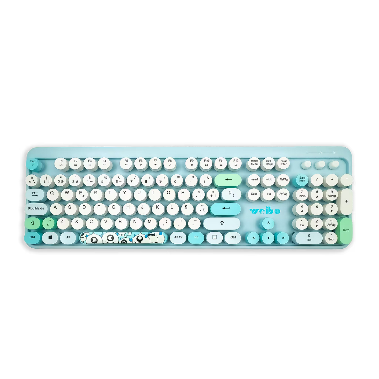 COMBO TECLADO Y MOUSE WEIBO WB-216 | AZUL