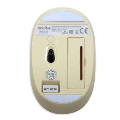 COMBO TECLADO Y MOUSE WEIBO WB-216 | HABANO