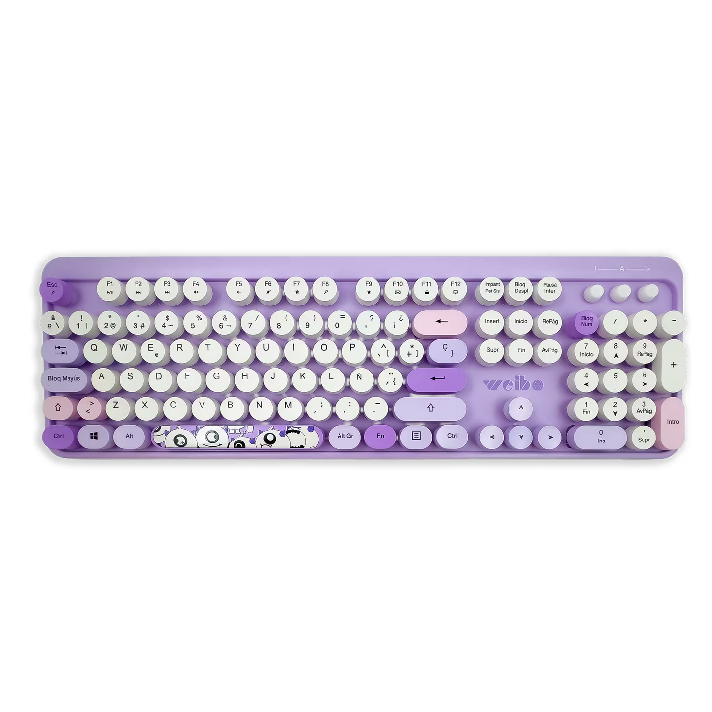 COMBO TECLADO Y MOUSE WEIBO WB-216 | MORADO