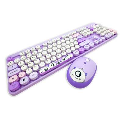 COMBO TECLADO Y MOUSE WEIBO WB-216 | MORADO