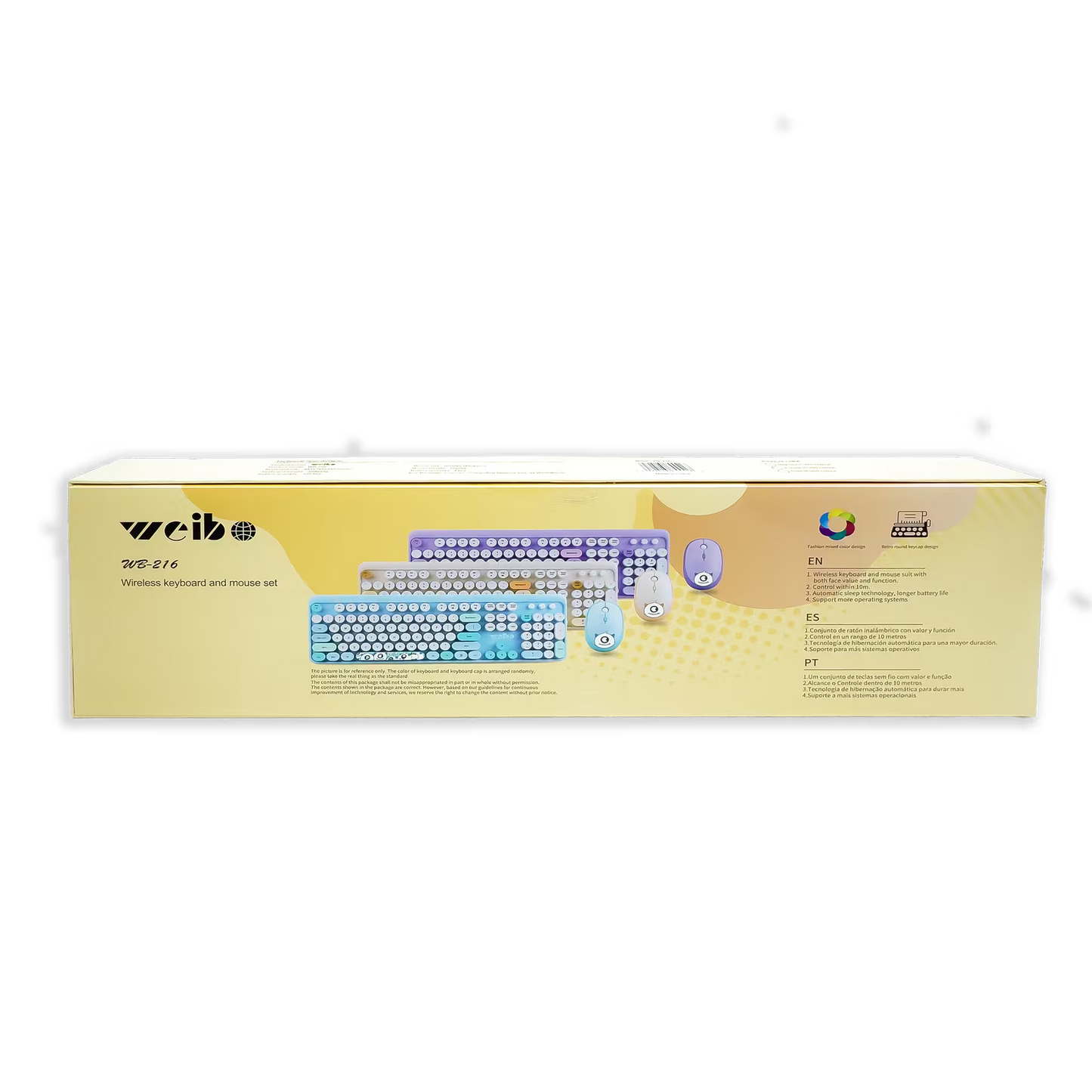 COMBO TECLADO Y MOUSE WEIBO WB-216 | MORADO