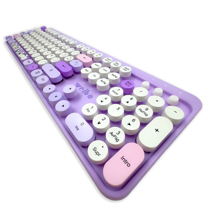 COMBO TECLADO Y MOUSE WEIBO WB-216 | MORADO