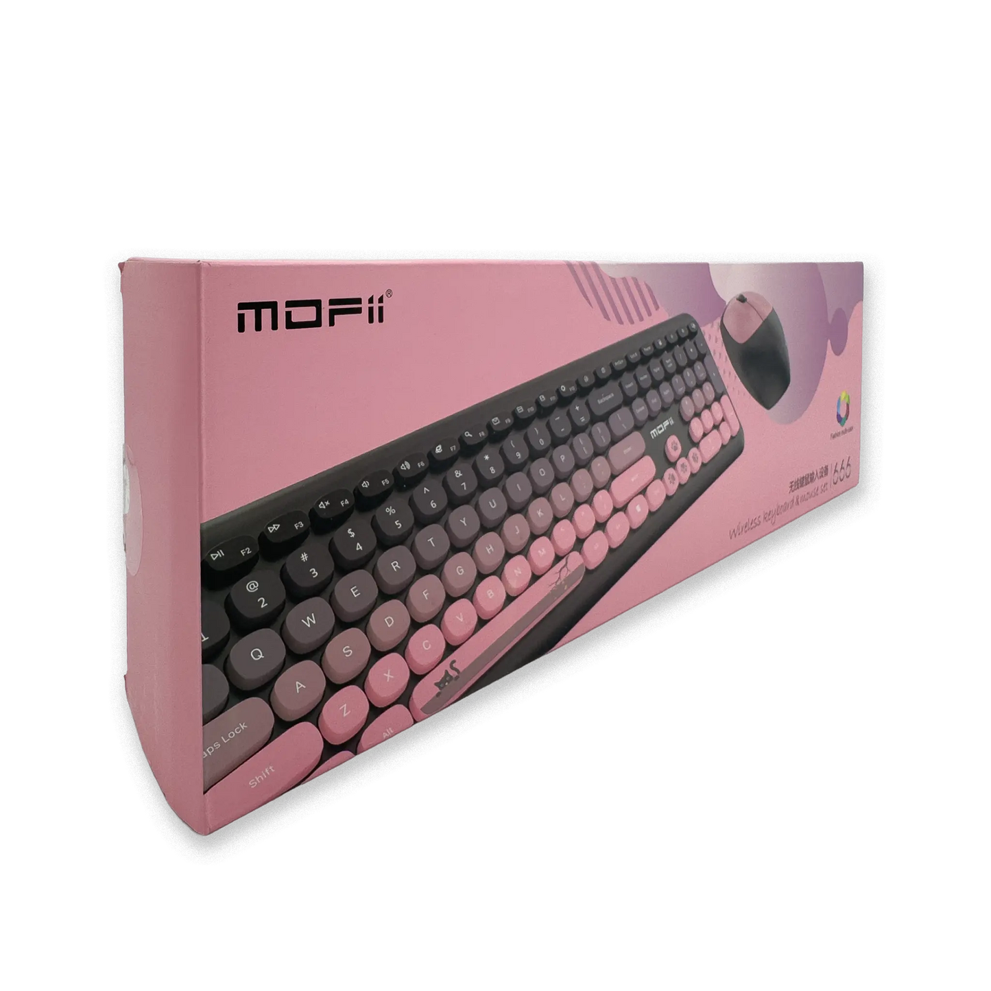 COMBO TECLADO Y MOUSE SILENCIOSO MOFII 0060-NEGRO DEGRADE