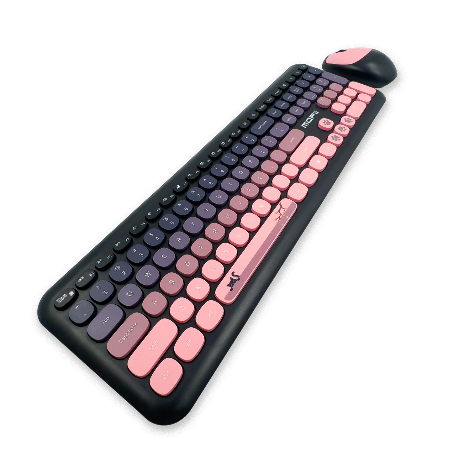 COMBO TECLADO Y MOUSE SILENCIOSO MOFII 0060-NEGRO DEGRADE