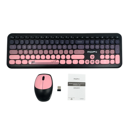 COMBO TECLADO Y MOUSE SILENCIOSO MOFII 0060-NEGRO DEGRADE