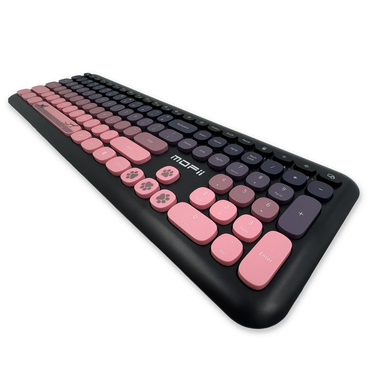 COMBO TECLADO Y MOUSE SILENCIOSO MOFII 0060-NEGRO DEGRADE