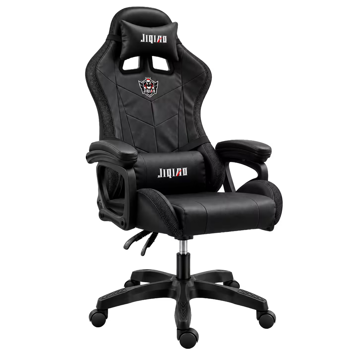 Silla Gamer JIQIAO Reclinable RGB – Iluminación LED Perimetral | Control Remoto 24 Botones | Reclinable 90–135° | Reposabrazos Articulados | Altura Ajustable