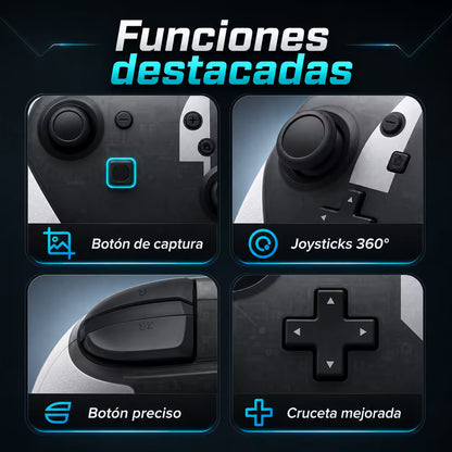 Control Pro Genérico Nintendo Switch - Edición Super Smash Bros Ultimate | Bluetooth Vibración Dual Giroscopio | 8H