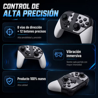 Control Pro Genérico Nintendo Switch - Edición Super Smash Bros Ultimate | Bluetooth Vibración Dual Giroscopio | 8H