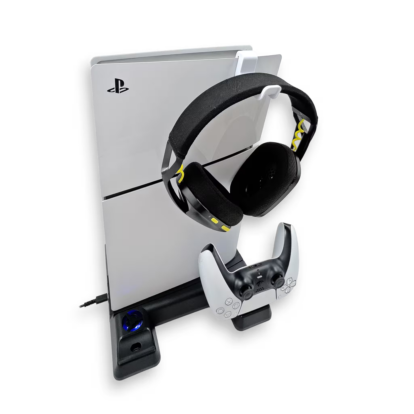 SOPORTE DE CARGA DUAL, ALMACENAMIENTO  Y VENTILACIÓN MULTIFUNCIONAL RGB -DOBE | PLAY 5