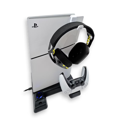 SOPORTE DE CARGA DUAL, ALMACENAMIENTO  Y VENTILACIÓN MULTIFUNCIONAL RGB -DOBE | PLAY 5