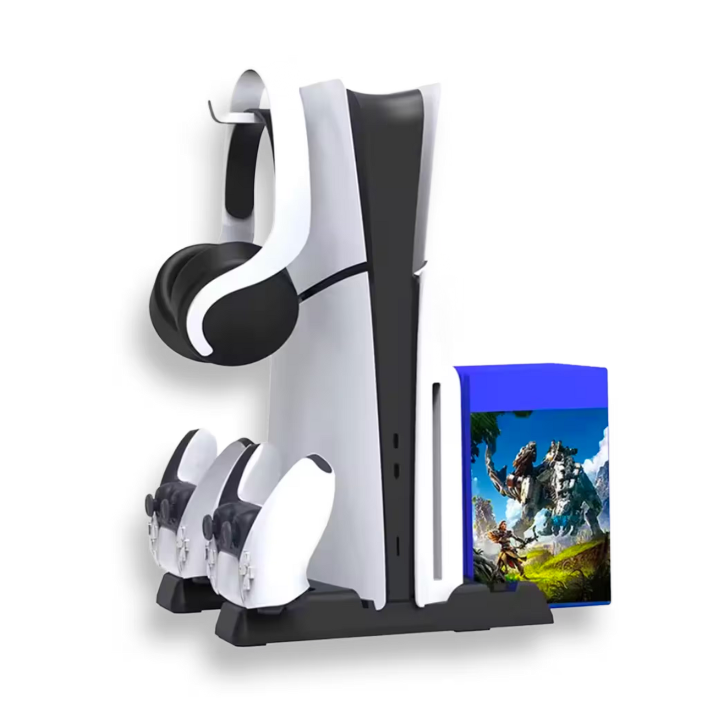 SOPORTE DE CARGA DUAL, ALMACENAMIENTO  Y VENTILACIÓN MULTIFUNCIONAL RGB -DOBE | PLAY 5