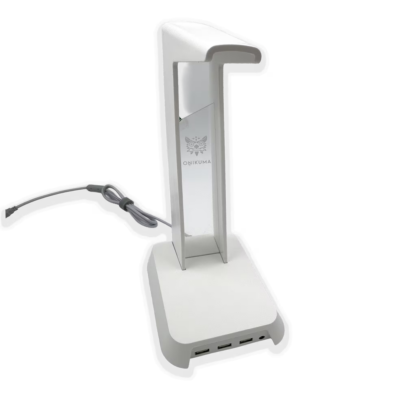 Soporte Gaming RGB con Hub USB y Audio 3.5mm | ONIKUMA ST-2 BLANCO