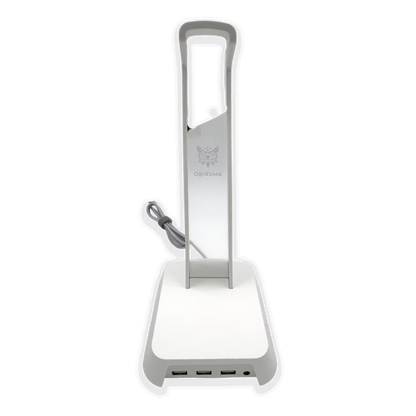 Soporte Gaming RGB con Hub USB y Audio 3.5mm | ONIKUMA ST-2 BLANCO