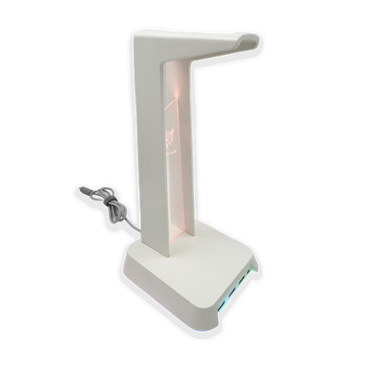 Soporte Gaming RGB con Hub USB y Audio 3.5mm | ONIKUMA ST-2 BLANCO