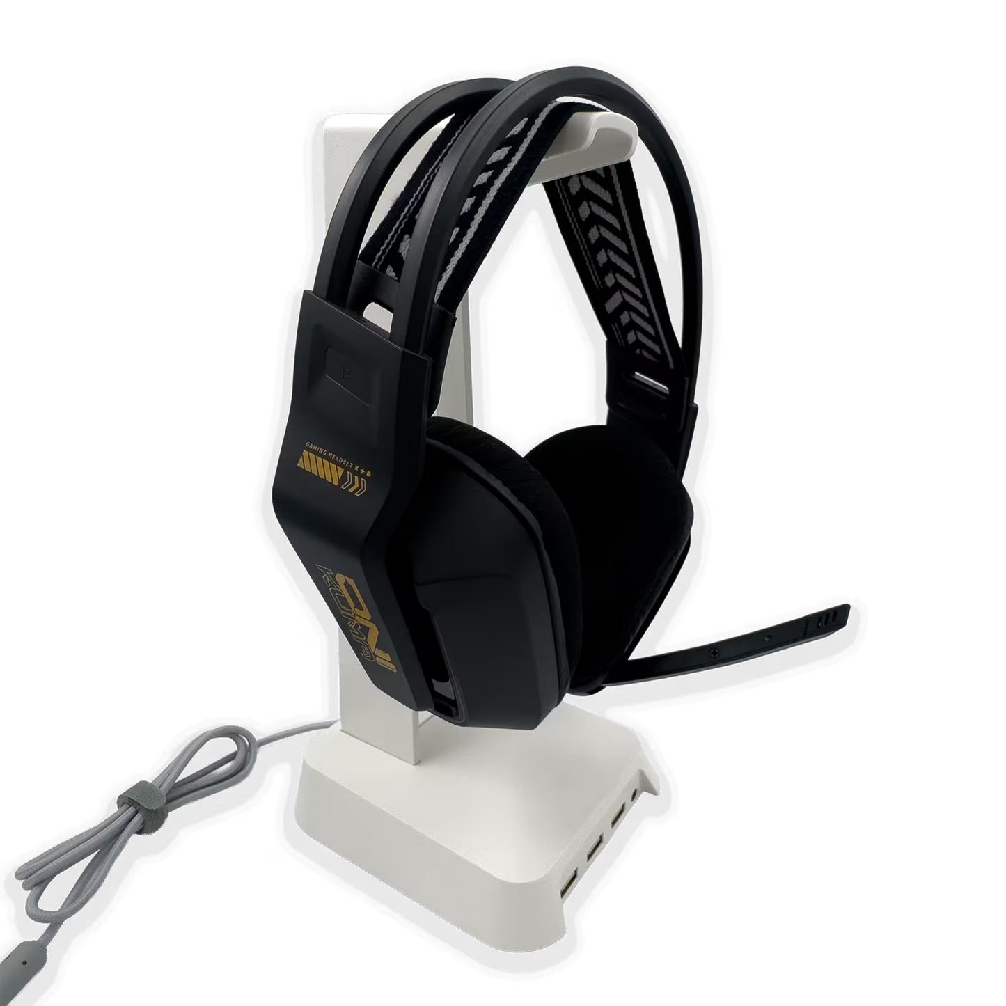 Soporte Gaming RGB con Hub USB y Audio 3.5mm | ONIKUMA ST-2 BLANCO
