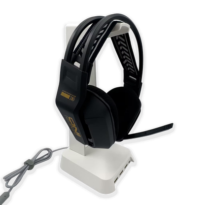 Soporte Gaming RGB con Hub USB y Audio 3.5mm | ONIKUMA ST-2 BLANCO