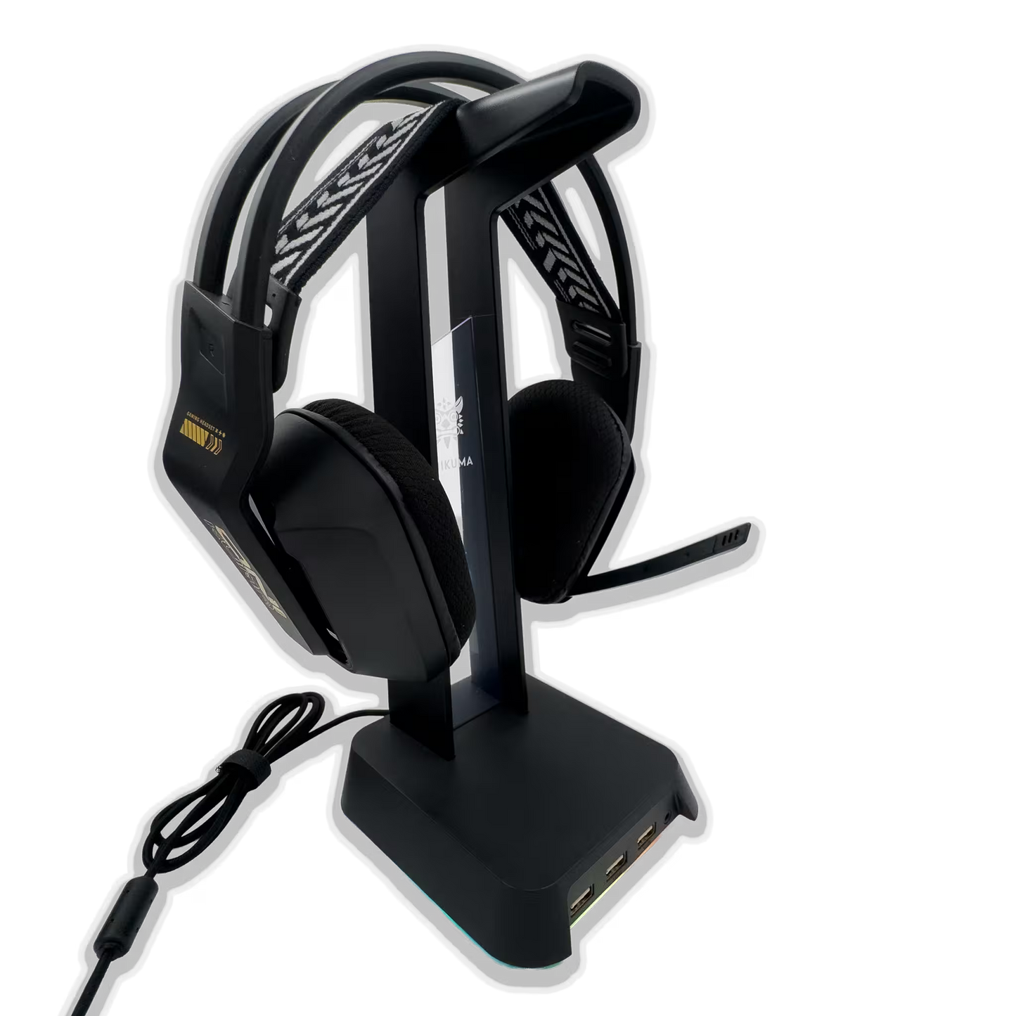 Soporte Gaming RGB con Hub USB y Audio 3.5mm | ONIKUMA ST-2 NEGRO