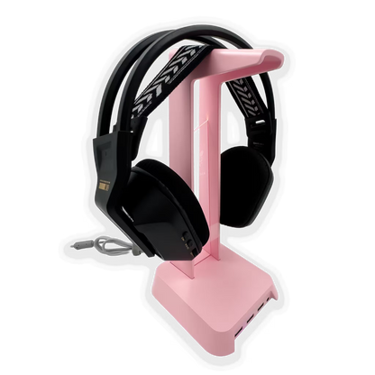 Soporte Gaming RGB con Hub USB y Audio 3.5mm | ONIKUMA ST-2 ROSADO