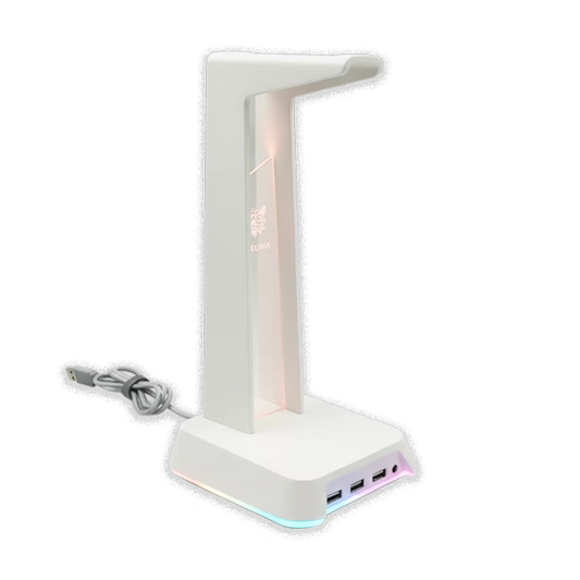 Soporte Gaming RGB con Hub USB y Audio 3.5mm | ONIKUMA ST-2 BLANCO