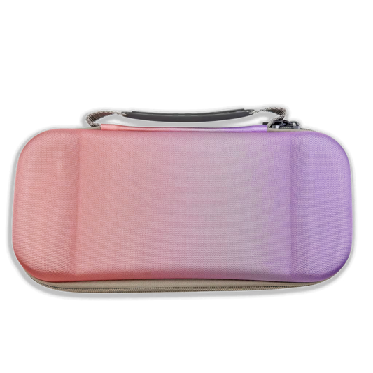 Estuche de Transporte Rígido Nintendo Switch 2 Degradado Lila-Rosa - 10-12 Cartuchos Acolchado