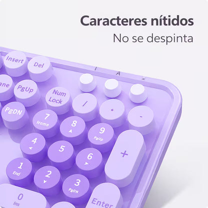 Combo Teclado Mouse Inalámbrico MOFII Sweet — 2.4G Ergónomico Silencioso 4 Botones