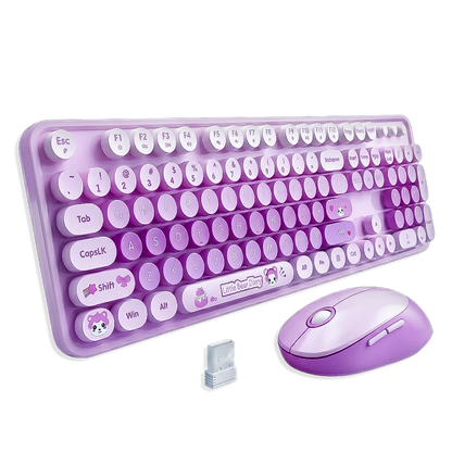 Combo Teclado Mouse Inalámbrico MOFII Sweet — 2.4G Ergónomico Silencioso 4 Botones