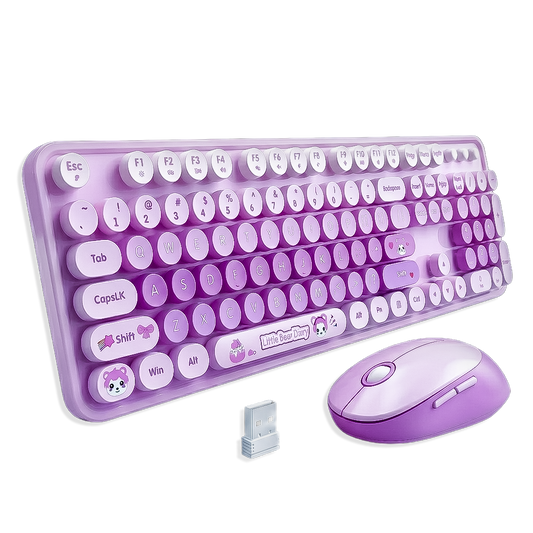 Combo Teclado Mouse Inalámbrico MOFII Sweet — 2.4G Ergónomico Silencioso 4 Botones