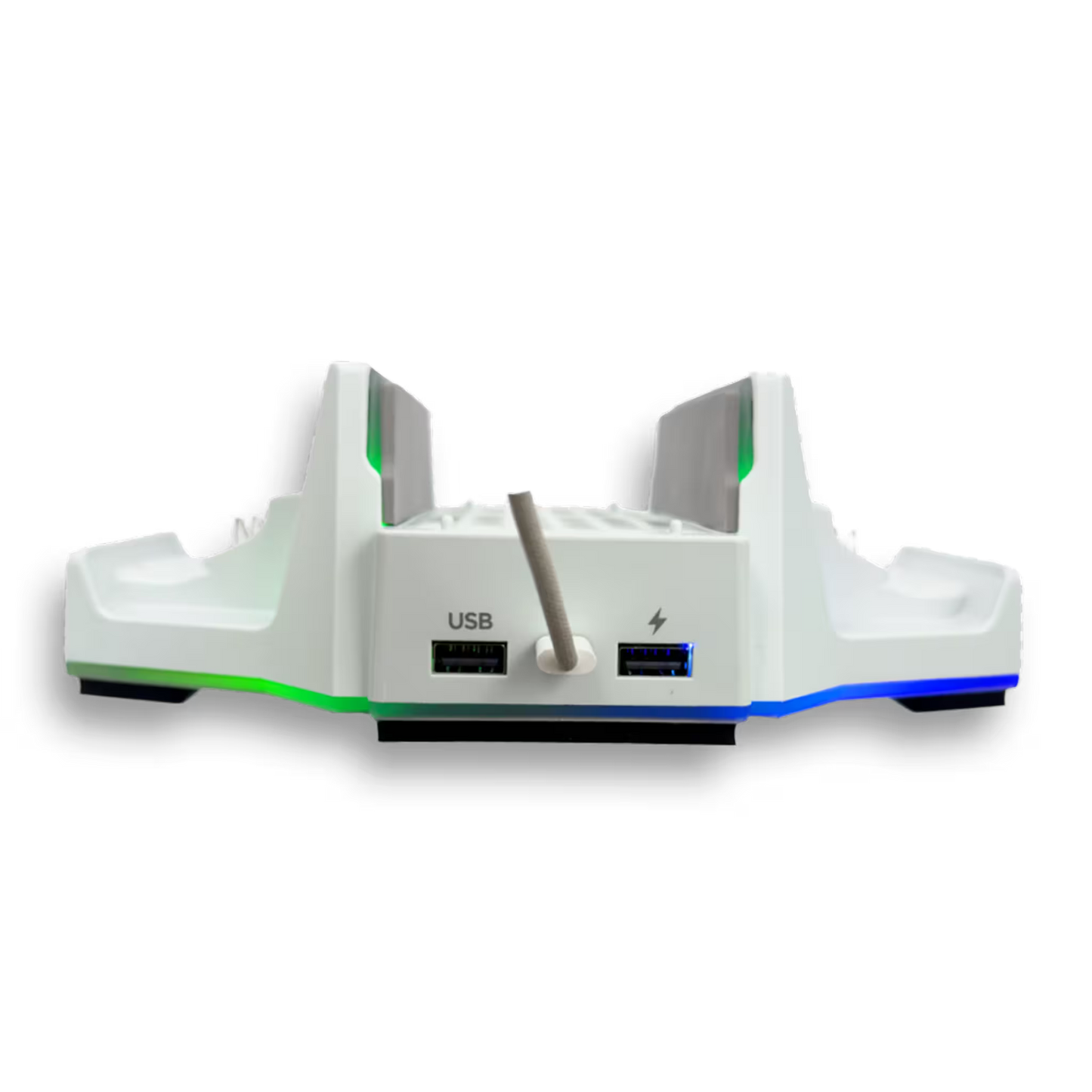 BASE VERTICAL MULTIFUNCIONAL DOBE - Series S | RGB, Carga Dual, Refrigerante y Organización