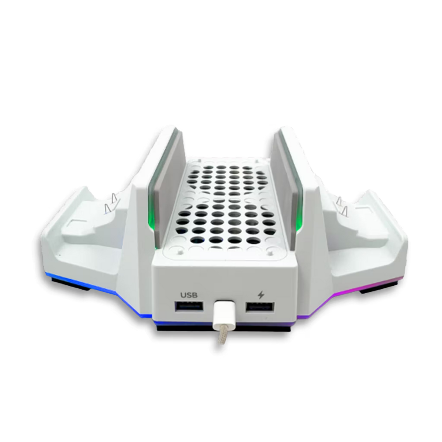 BASE VERTICAL MULTIFUNCIONAL DOBE - Series S | RGB, Carga Dual, Refrigerante y Organización