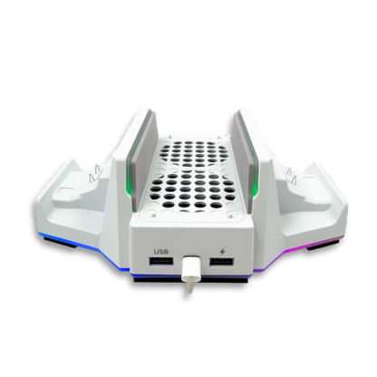 BASE VERTICAL MULTIFUNCIONAL DOBE - Series S | RGB, Carga Dual, Refrigerante y Organización