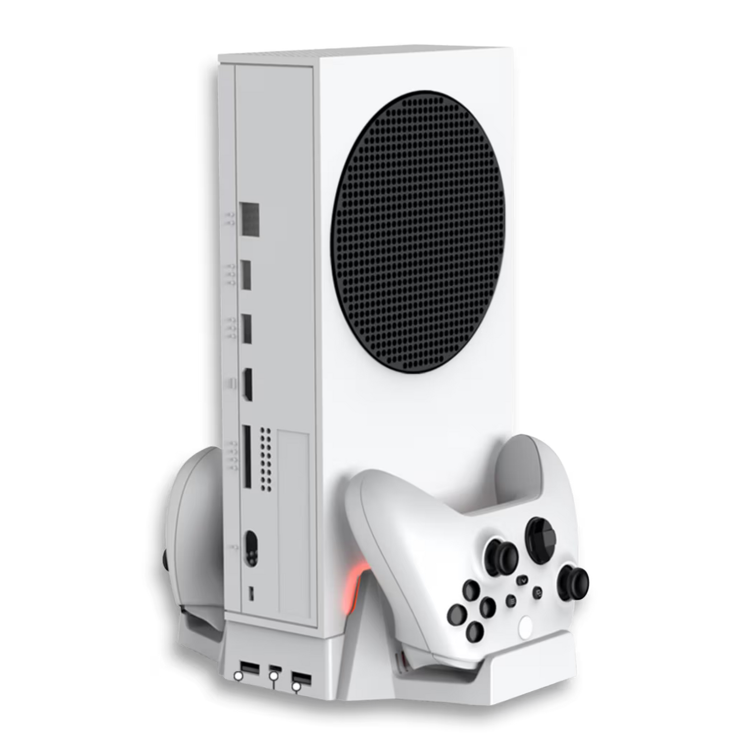 BASE VERTICAL MULTIFUNCIONAL DOBE - Series S | RGB, Carga Dual, Refrigerante y Organización