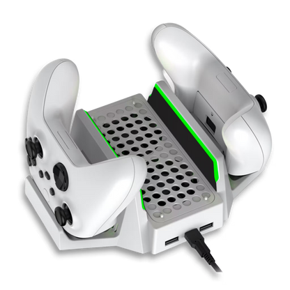 BASE VERTICAL MULTIFUNCIONAL DOBE - Series S | RGB, Carga Dual, Refrigerante y Organización