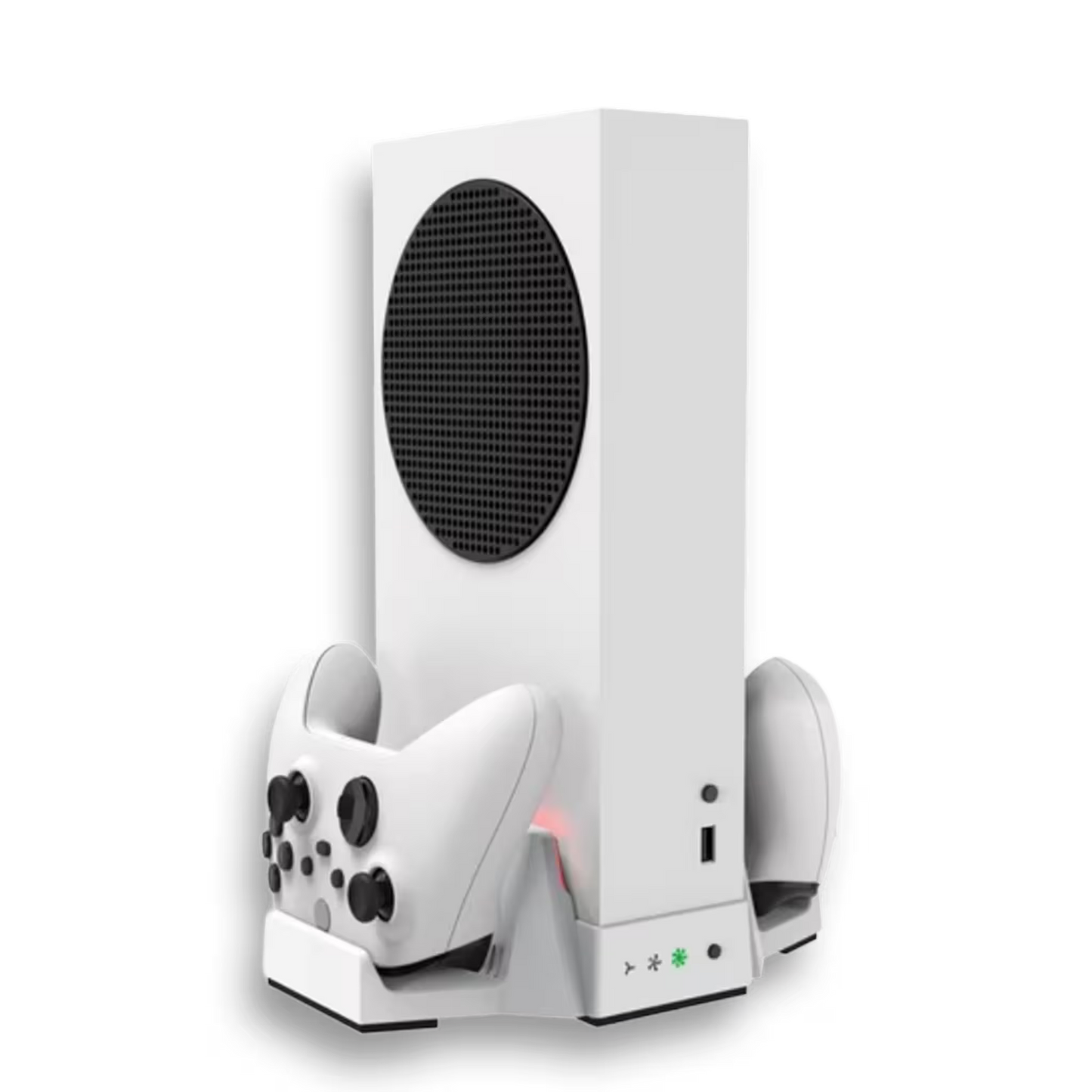 BASE VERTICAL MULTIFUNCIONAL DOBE - Series S | RGB, Carga Dual, Refrigerante y Organización